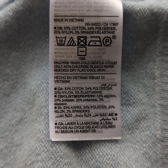 - NWT Supersoft Baby blue  knit tank Top size M cropped nwt - Picture 7 of 9